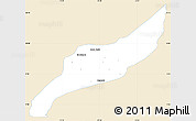 Classic Style Simple Map of Agustin Codazzi, single color outside