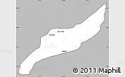 Gray Simple Map of Agustin Codazzi, cropped outside