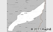 Gray Simple Map of Agustin Codazzi