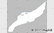 Gray Simple Map of Agustin Codazzi, single color outside