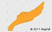 Political Simple Map of Agustin Codazzi, single color outside