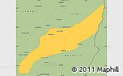 Savanna Style Simple Map of Agustin Codazzi