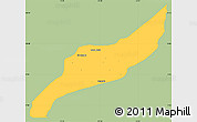 Savanna Style Simple Map of Agustin Codazzi, single color outside