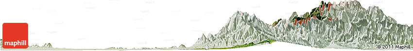 Satellite Horizon Map of Becerril, lighten