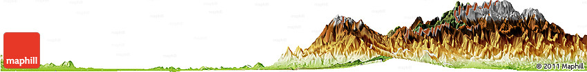 Satellite Horizon Map of Becerril, physical outside