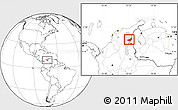 Blank Location Map of Becerril, highlighted parent region