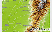 Physical Map of Becerril