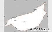 Gray Simple Map of Becerril, cropped outside
