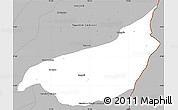 Gray Simple Map of Becerril