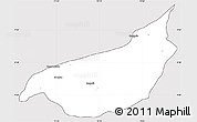 Silver Style Simple Map of Becerril, cropped outside