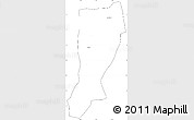 Blank Simple Map of Gamarra, cropped outside