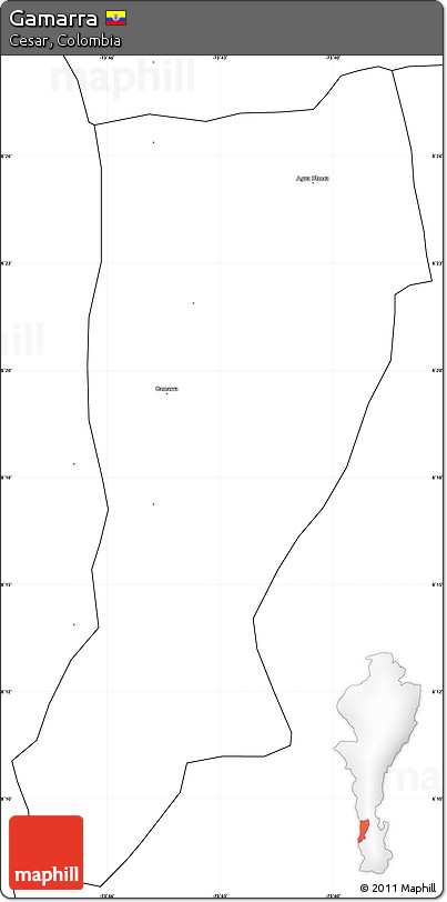 Blank Simple Map of Gamarra