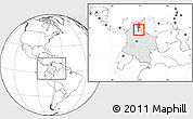 Blank Location Map of Gonzalez, highlighted country, highlighted parent region, within the entire country