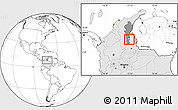 Blank Location Map of Gonzalez, highlighted country, highlighted parent region