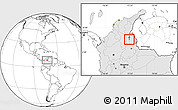 Blank Location Map of Gonzalez, highlighted country