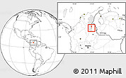 Blank Location Map of Gonzalez, highlighted parent region