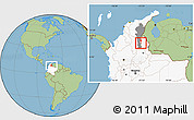 Savanna Style Location Map of Gonzalez, highlighted country, highlighted parent region