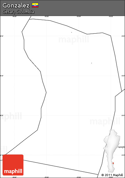 Blank Simple Map of Gonzalez