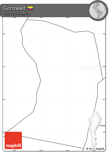 Blank Simple Map of Gonzalez