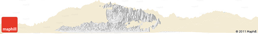Classic Style Horizon Map of Cesar, single color outside
