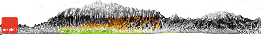 Physical Horizon Map of Cesar, desaturated