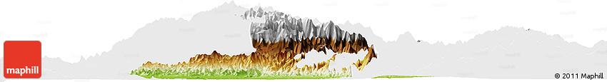 Physical Horizon Map of Cesar, single color outside