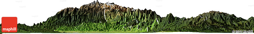 Satellite Horizon Map of Cesar, darken