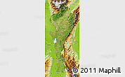 Satellite Map of Cesar, physical outside