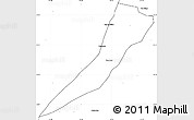 Blank Simple Map of San Diego
