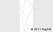 Blank Simple Map of Cesar, cropped outside, no labels