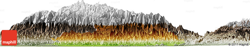 Physical Horizon Map of Valledupar, semi-desaturated