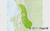 Physical Map of Alto Baudo (Pie de Pato), lighten
