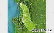 Physical Map of Alto Baudo (Pie de Pato), satellite outside