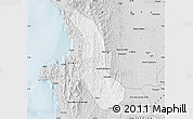 Silver Style Map of Alto Baudo (Pie de Pato)