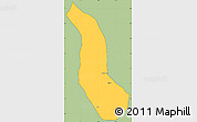 Savanna Style Simple Map of Alto Baudo (Pie de Pato), cropped outside