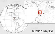 Blank Location Map of Istmina