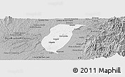 Gray Panoramic Map of Istmina