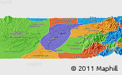 Political Panoramic Map of Istmina
