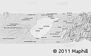 Silver Style Panoramic Map of Istmina