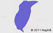 Political Simple Map of Istmina, cropped outside
