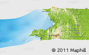 Physical Panoramic Map of Nuqui