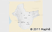 Classic Style 3D Map of Quibdo, single color outside