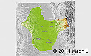 Physical 3D Map of Quibdo, lighten, desaturated