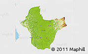 Physical 3D Map of Quibdo, single color outside