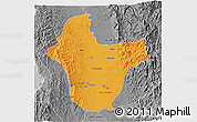 Political 3D Map of Quibdo, desaturated