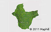 Satellite 3D Map of Quibdo, cropped outside