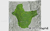 Satellite 3D Map of Quibdo, lighten, semi-desaturated