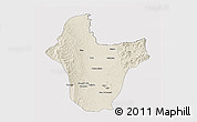 Shaded Relief 3D Map of Quibdo, cropped outside