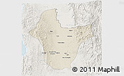 Shaded Relief 3D Map of Quibdo, lighten