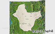 Shaded Relief 3D Map of Quibdo, satellite outside